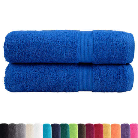 VidaXL Badetücher Solund 2 Stk. 600 g m² 70x140 cm blau