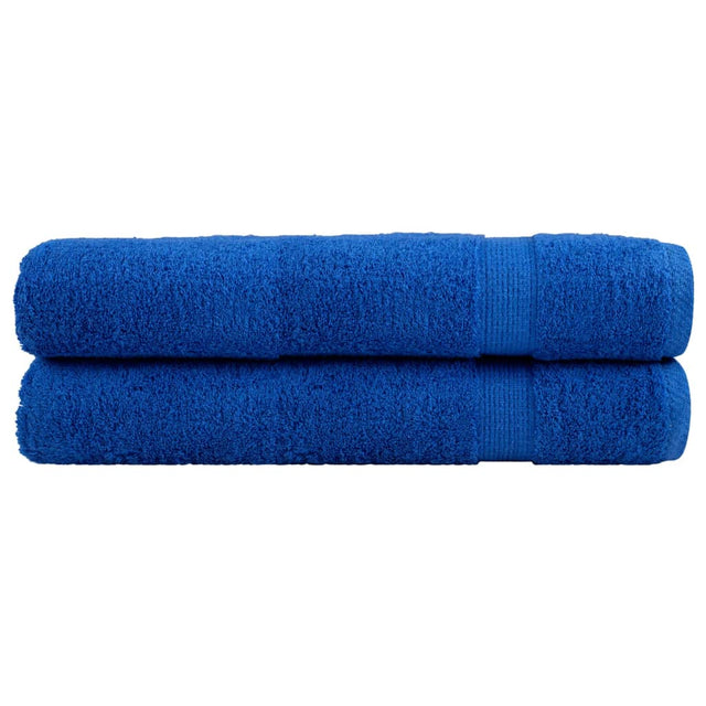Vidaxx Handtücher Solund 2 Stück 600 g m² 100x200 cm blau