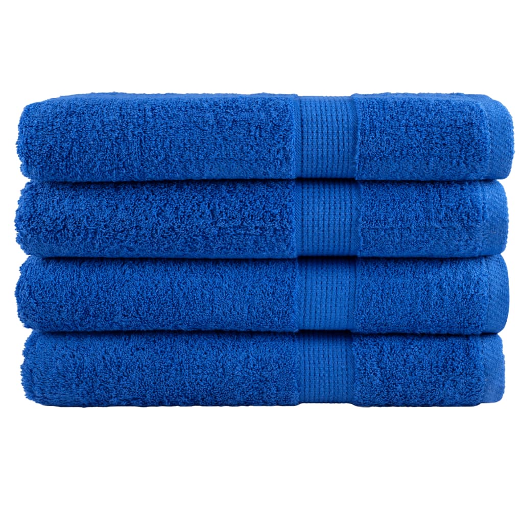 Vidaxx Handtücher Solund 4 Stück 600 g m² 100x200 cm blau