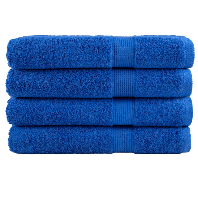 Vidaxx Handtücher Solund 4 Stück 600 g m² 100x200 cm blau