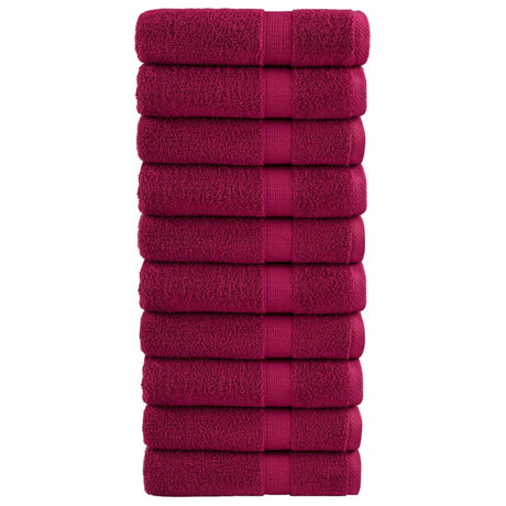 VidaXL Badetücher Solund 10 Stück 600 g m² 100x150 cm Bordeaux