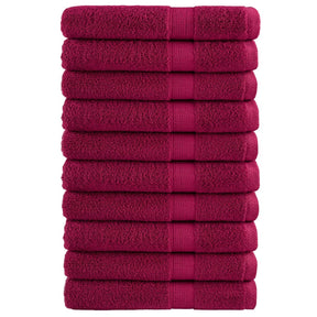 VidaXL Saunatücher Solund 10 Stück 600 g m² 80x200 cm Bordeaux