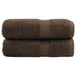 Vidaxx Premium Waschlappen solund 2 Stück braun 30x30 cm 600 g m²