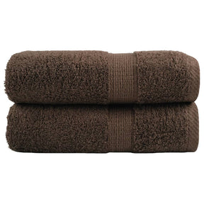 Vidaxx Premium Waschlappen solund 2 Stück braun 30x30 cm 600 g m²