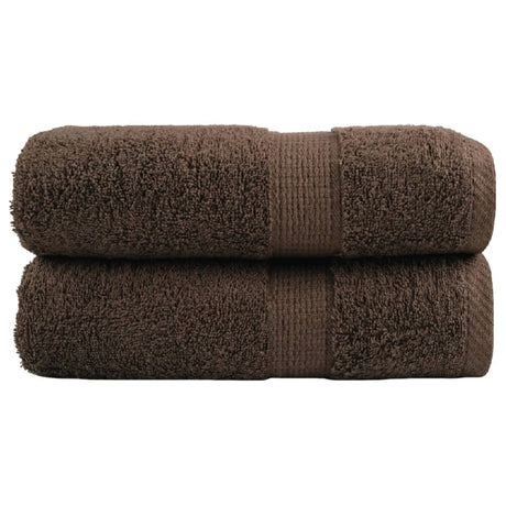 Vidaxx Premium Waschlappen solund 2 Stück braun 30x30 cm 600 g m²