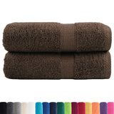 Vidaxx Premium Waschlappen solund 2 Stück braun 30x30 cm 600 g m²