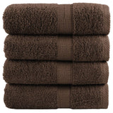 Vidaxx Premium Waschlappen solund 4 Stück braun 30x30 cm 600 g m²