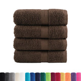VidaXL Gästetücher SOLUND 4 Stk. 600 g m² 30x50 cm braun
