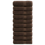 Vidaxx Handtücher Solund 10 Stück 600 g m² 50x100 cm braun