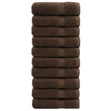 VidaXL Badetücher SOLUND 10 Stück 600 g m² 70x140 cm braun