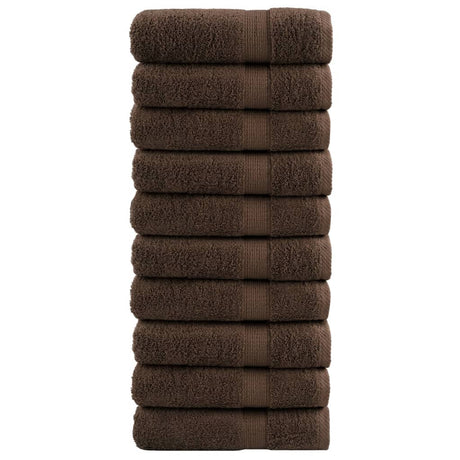 VidaXL Badetücher SOLUND 10 Stück 600 g m² 70x140 cm braun