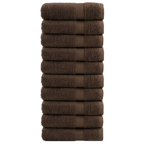 Vidaxx Badetücher Solund 10 Stück 600 g m² 100x150 cm braun