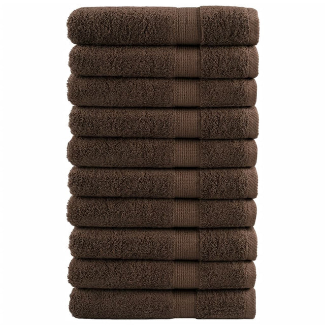 Vidaxx Saunatücher Solund 10 Stück 600 g m² 80x200 cm braun