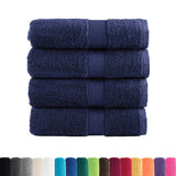 Vidaxx Premium Waschlappen Solund 4 Stück Marineblau 30x30 cm 600 g m²