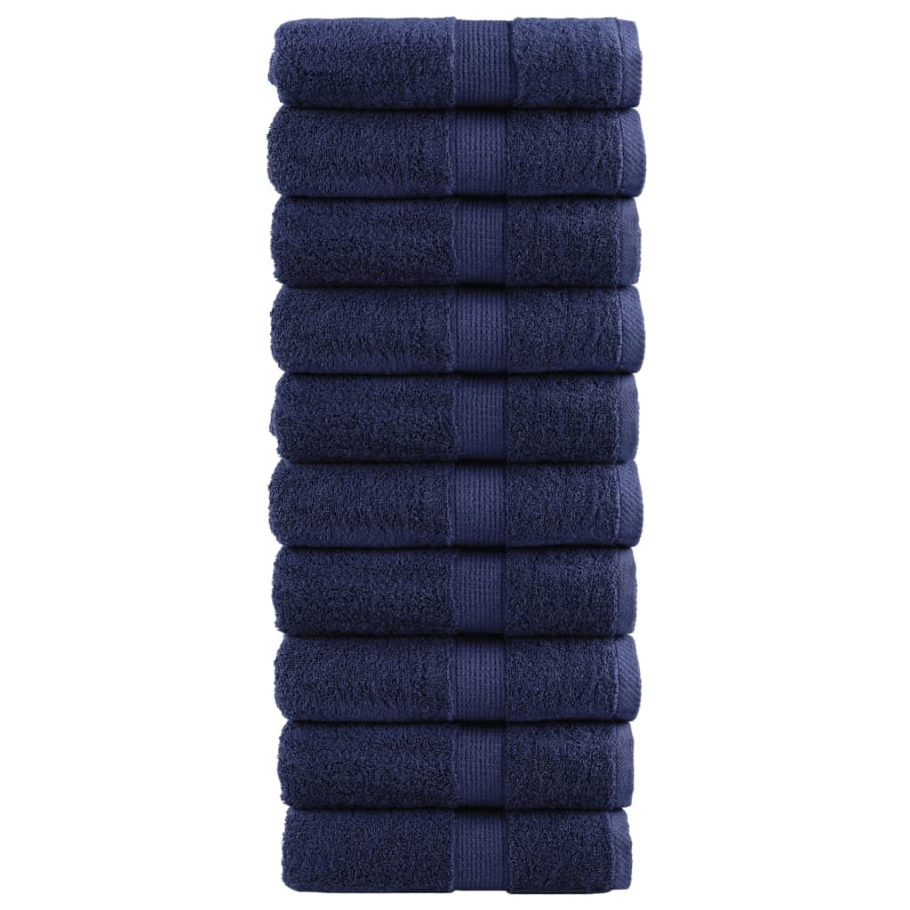 Vidaxx Premium Waschlappen Solund 10 Stück Marineblau 30x30 cm 600 g m²