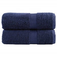 VidaXL Gästehandtücher Solund 2 Stk. 600 g m² 30x50 cm Marineblau
