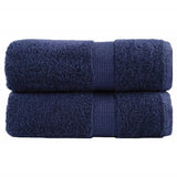 VidaXL Gästehandtücher Solund 2 Stk. 600 g m² 30x50 cm Marineblau