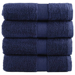 VidaXL Gästehandtücher Solund 4 Stk. 600 g m² 30x50 cm Marineblau