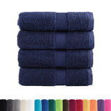 VidaXL Gästehandtücher Solund 4 Stk. 600 g m² 30x50 cm Marineblau