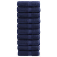 VidaXL Gästehandtücher Solund 10 St. 600 g m² 30x50 cm Marineblau