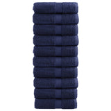 VidaXL Gästehandtücher Solund 10 St. 600 g m² 30x50 cm Marineblau