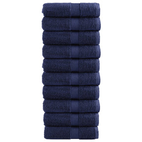 VidaXL Gästehandtücher Solund 10 St. 600 g m² 30x50 cm Marineblau