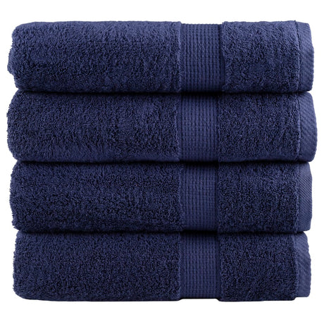Vidaxx Handtücher Solund 4 Stück 600 g m² 50x100 cm Marineblau
