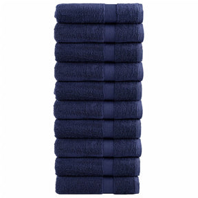 Vidaxx Handtücher Solund 10 Stück 600 g m² 50x100 cm Marineblau