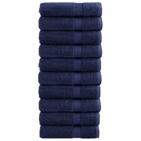 Vidaxx Handtücher Solund 10 Stück 600 g m² 50x100 cm Marineblau