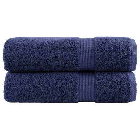 VidaXL Badetücher SOLUND 2 Stk. 600 g m² 70x140 cm Marineblau