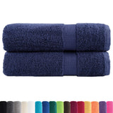 VidaXL Badetücher SOLUND 2 Stk. 600 g m² 70x140 cm Marineblau