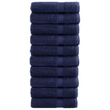VidaXL Badetücher Solund 10 Stück 600 g m² 70x140 cm Marineblau