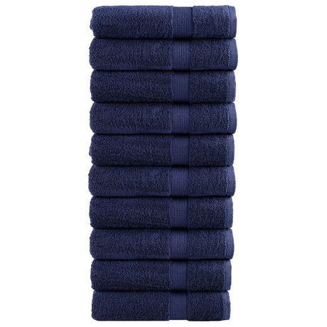 VidaXL Badetücher Solund 10 Stück 600 g m² 70x140 cm Marineblau