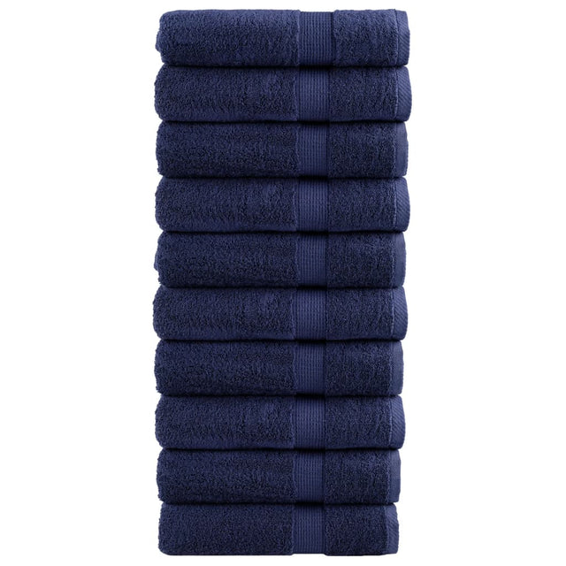 VidaXL Badetücher Solund 10 Stück 600 g m² 70x140 cm Marineblau