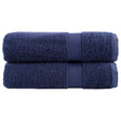 Vidaxx Badetücher Solund 2 St. 600 g m² 100x150 cm Marineblau