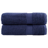 Vidaxx Badetücher Solund 2 St. 600 g m² 100x150 cm Marineblau