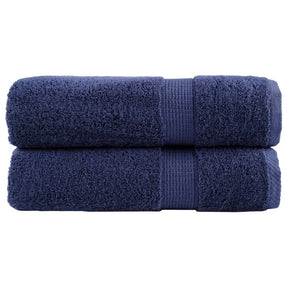Vidaxx Badetücher Solund 2 St. 600 g m² 100x150 cm Marineblau