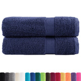 Vidaxx Badetücher Solund 2 St. 600 g m² 100x150 cm Marineblau