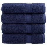 VidaXL Badetücher Solund 4 Stück 600 g m² 100x150 cm Marineblau