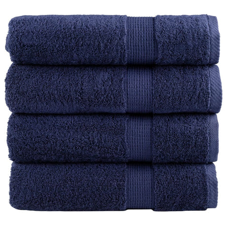 VidaXL Badetücher Solund 4 Stück 600 g m² 100x150 cm Marineblau
