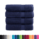 VidaXL Badetücher Solund 4 Stück 600 g m² 100x150 cm Marineblau