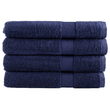 VidaXL Saunatücher Solund 4 Stück 600 g m² 80x200 cm Marineblau
