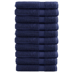VidaXL Saunatücher Solund 10 Stück 600 g m² 80x200 cm Marineblau