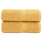 Vidaxx Premium Waschlappen solide 2 Stück Gold 30x30cm 600 g m²