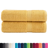 VidaXL Handtücher SOLUND 2 Stk. 600 g m² 50x100 cm goldfarben