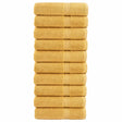 VidaXL Badetücher Solund 10 St. 600 g m² 100x150 cm goldfarben