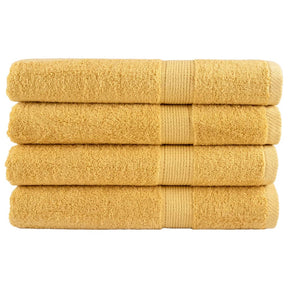 VidaXL Saunatücher Solund 4 Stk. 600 g m² 80x200 cm goldfarben