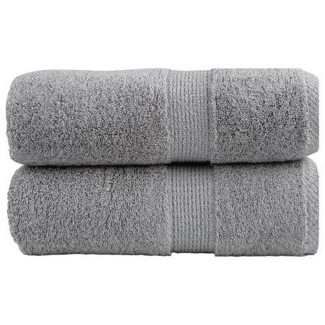 VidaXL Gästetücher SOLUND 2 Stk. 600 g m² 30x50 cm grau