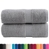 VidaXL Gästetücher SOLUND 2 Stk. 600 g m² 30x50 cm grau