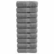 VidaXL Gästehandtücher Solund 10 St. 600 g m² 30x50 cm grau